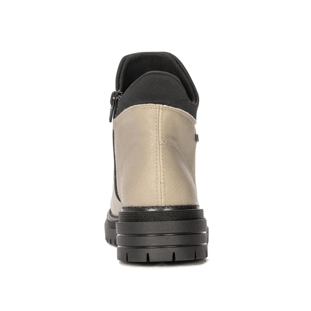 Rieker Comfortable Warm Laced Ankle Boots Beige Y3163-60-BE