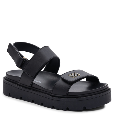 Tommy Hilfiger Sandały Damskie na Platformie Czarne T3A2-34284-BLACK