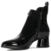 D&A Women's boots ankle boots black lacquered