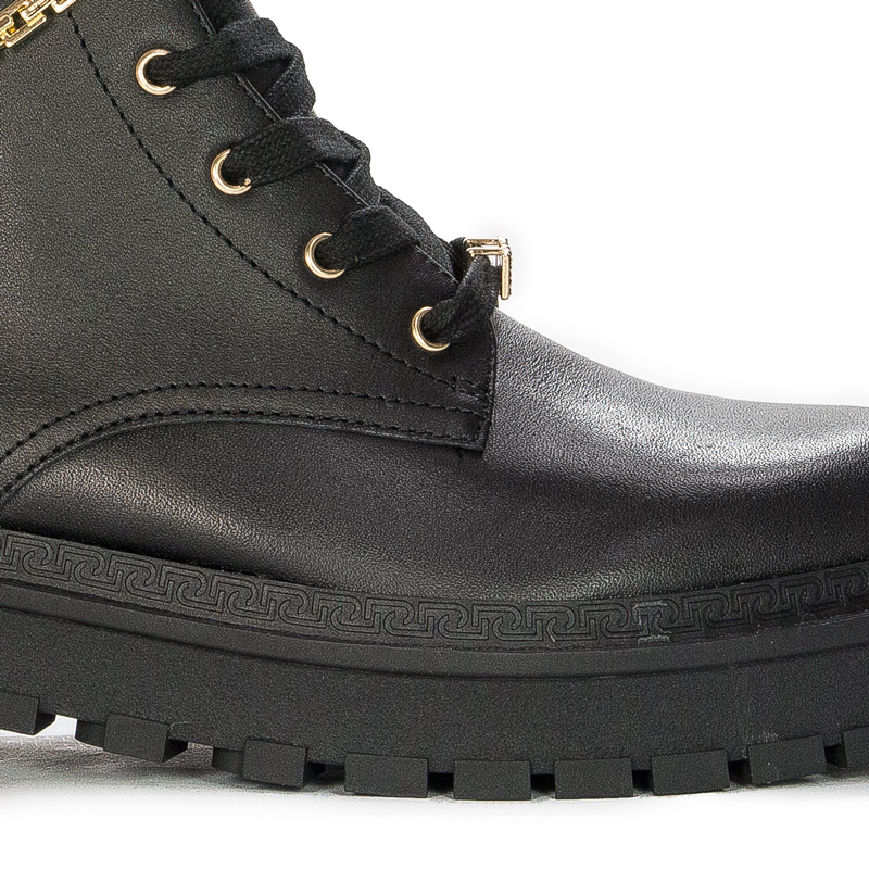 Liu Jo Women's Leather Platform Rumi 10 Boots Black