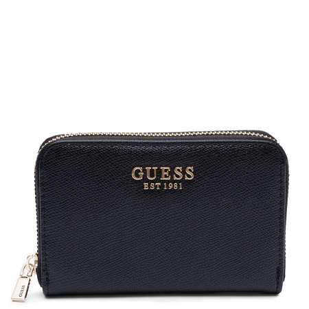 GUESS Portfel Damski Mały Zamek Czarny SWBG7898140-BLACK