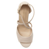 Sergio Leone Women's Beige Pearl Sandals
