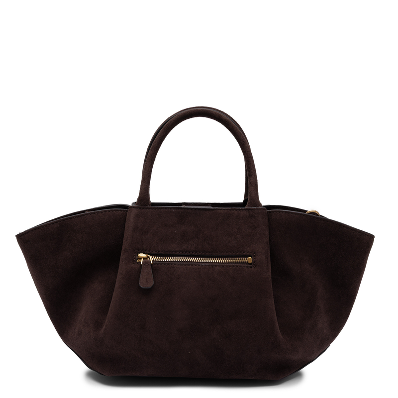 Guess Elegancka Zamszowa Torba Damska Pojemna Brązowa HWSG2237060-ESPRESSO