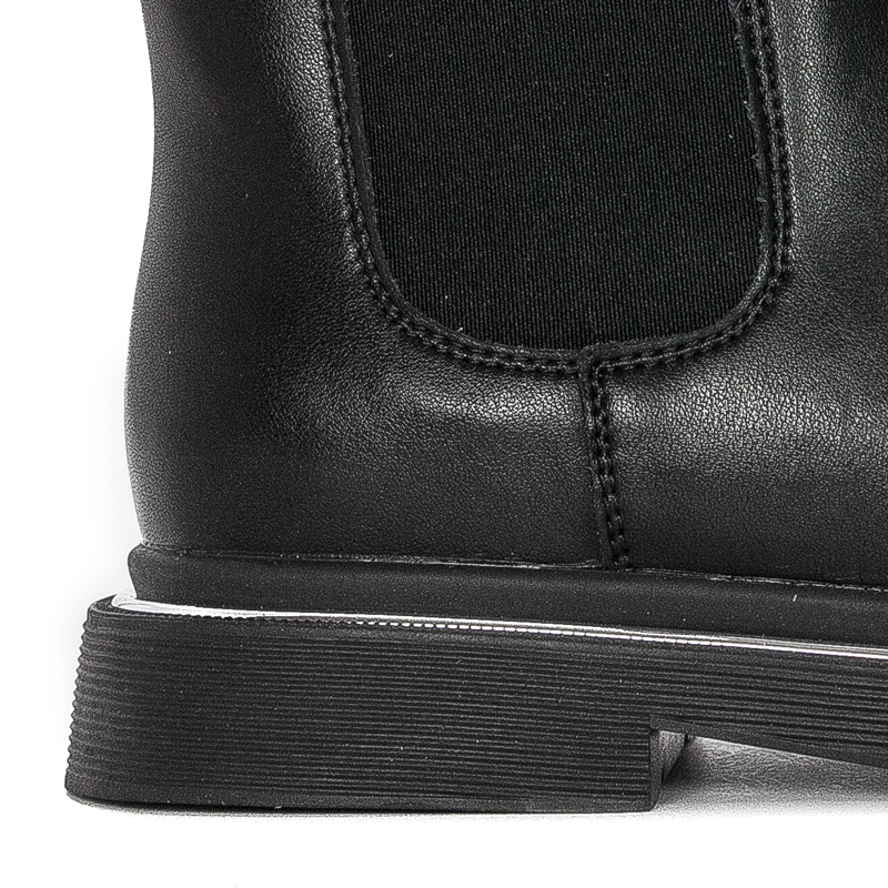 GOE Women's warm leather black boots