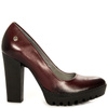 Maciejka Leather Platform Pumps Burgundy 02629-23-00-1