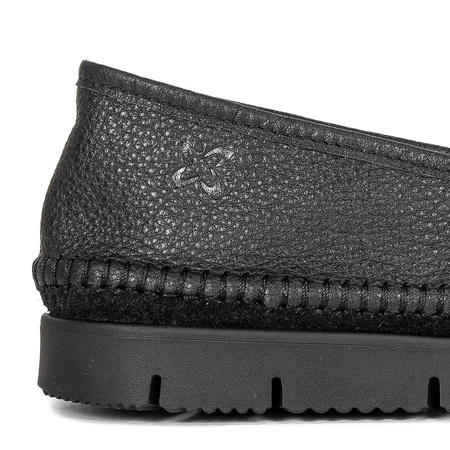 Maciejka Leather Lightweight Women’s Loafers Flexible Sole Black 03512-01-00-0