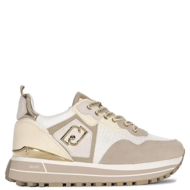 Liu Jo Women's Platform Sneakers Beige&Yellow