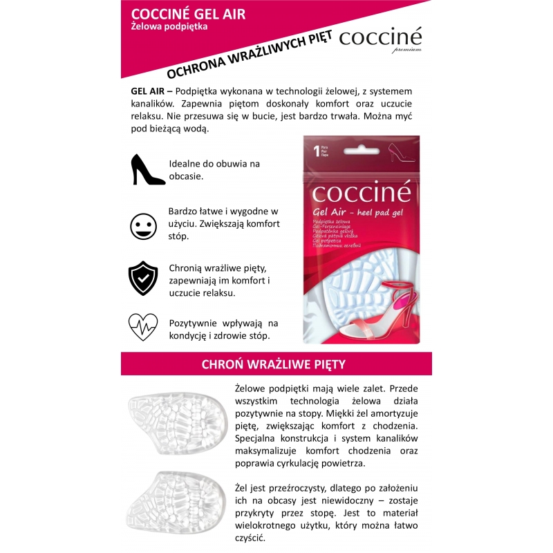 Coccine Gel Air Heel Cushions 665-16-92C