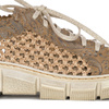 Maciejka Leather Woven Platform Lace-Ups Breathable Beige 05850-04/00-1