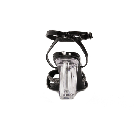 S.Barski Women's sandals Black with zirconia