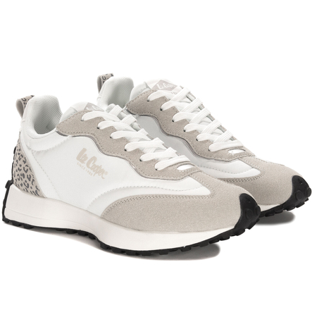 Lee Cooper Women's Platform Sneakers White and Beige.