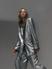 Opra Bahira Silver Oversize Blazer