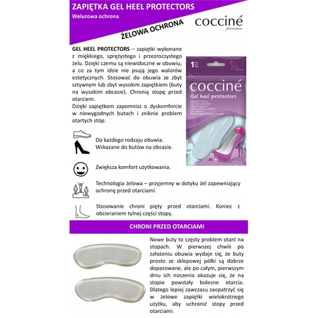 Coccine Gel Heel Protectors S/M Mała 665-90-04C