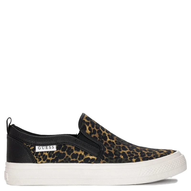 Guess Trampki damskie Leopa Preska2 Leopard wsuwane