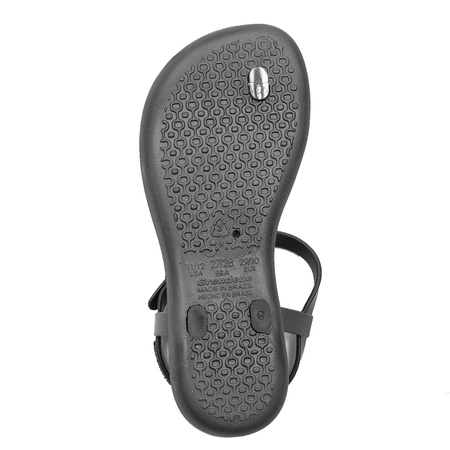 Ipanema Sandały japonki dziecięce dziewczęce Class Charm II Kids Black/Silver