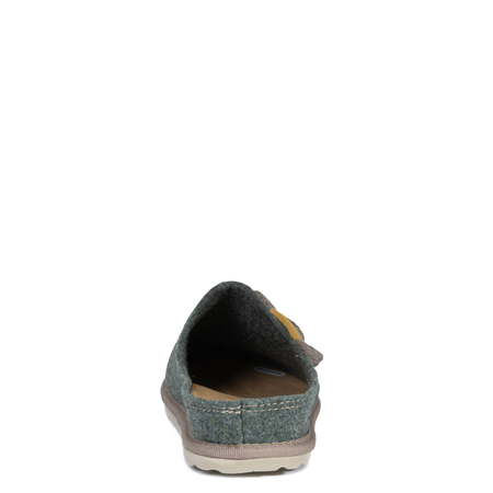 Inblu Felt Home Slippers Leather Insole Green CS000043-GREEN
