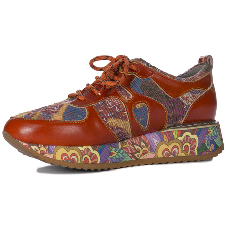 Laura Vita Women's Leather Low Shoes Delphine 47 Orange