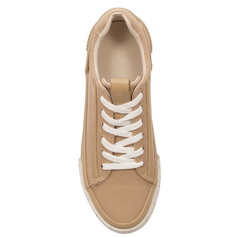Tamaris Sneakersy trampki damskie Almond Brązowe