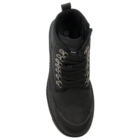 Lee Cooper Buty zimowe trekkingowe damskie Black czarne