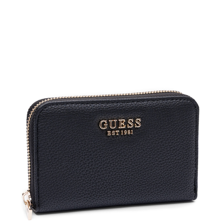 Guess Elegancki Zapinany Na Zamek Portfel Damski Czarny SWBG9735140-BLACK