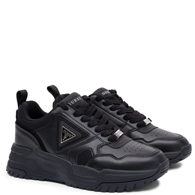 Guess Sneakersy Męskie Czarne FMFHEL-ELL12-BLK