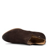 Maciejka Asymmetric Suede Ankle Boots Low Heel Chocolate Brown 04091-79/00-5