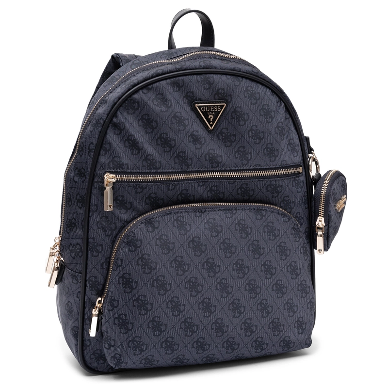Guess Adrian Logo Plecak Miejski Monogram Czarny TWNB2168350-BLACK