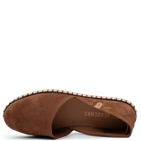 Verbenas Carmen Espadryle Zamszowe Brązowe CARMEN-SER-MOCCHA