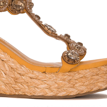 Laura Biagiotti Women Sandals On Heel Yellow