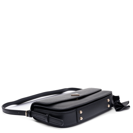 Guess Elegant Small Classic Bag With Decorative Charm Black HWZG2227190-BLACK
