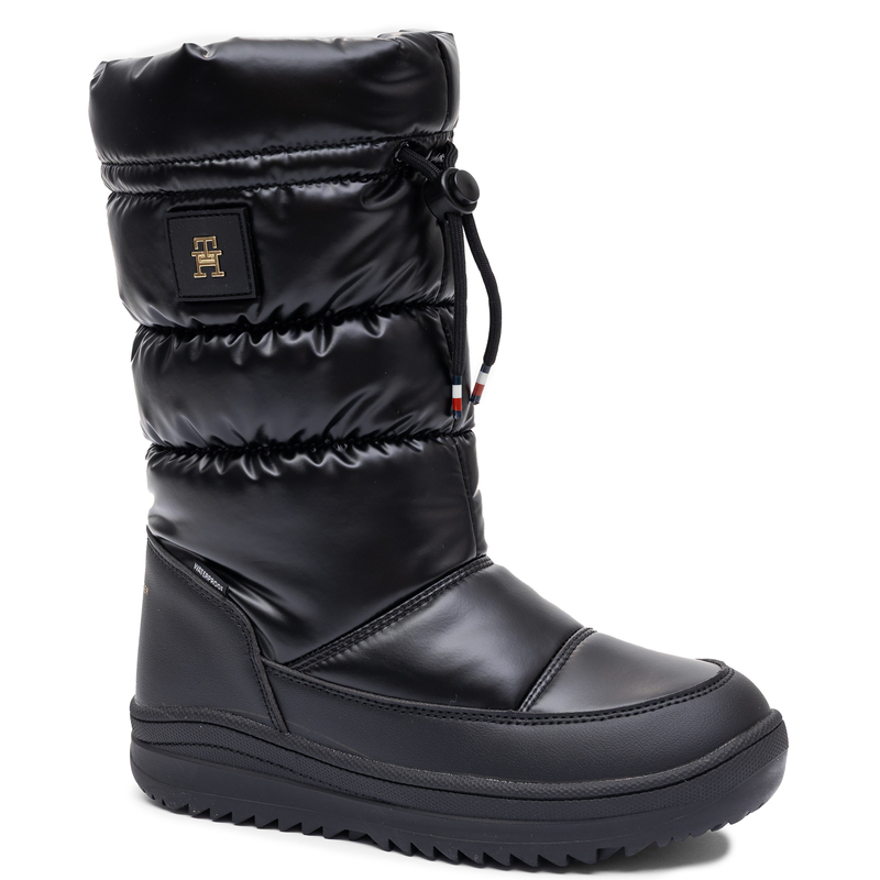 Tommy Hilfiger Waterproof Insulated Snow Boots Platform Black T3AC-35207
