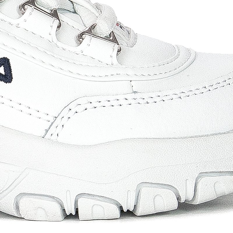 Sneakersy Fila Strada Low Kids White Białe