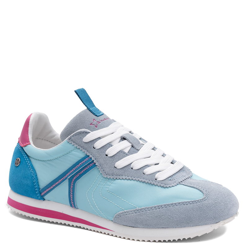 Maciejka Leather Colorful Suede Sneakers Blue M7355-06/00-7