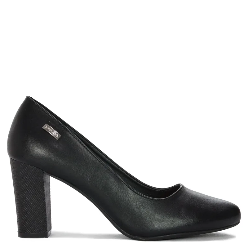 Sergio Leone Black PU Pumps