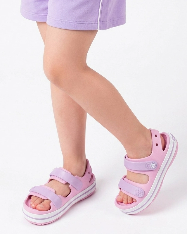 Crocs Sandały Dziewczęce Różowo Fioletowe 209424-84I