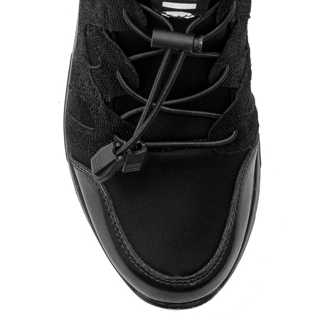Półbuty Sneakersy damskie Filippo skórzane czarne