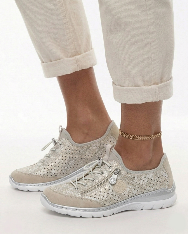 Rieker Openwork Women's Shoes Gold L3252-92