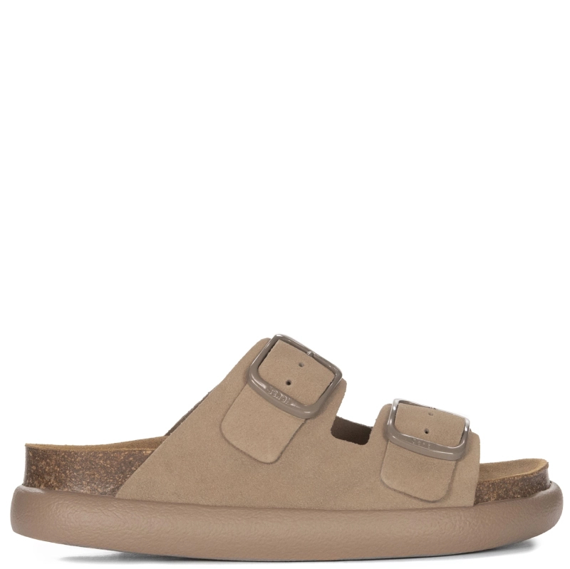Scholl Women's Flip-Flops Dark Beige