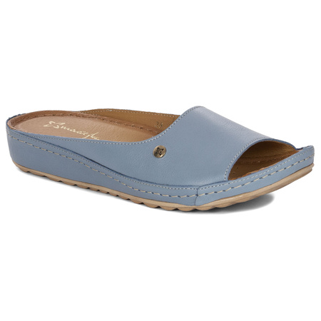 Maciejka Klapki Damskie 02628-62-00-5 Niebieskie
