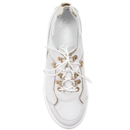 Inofio women's leather white shoes 