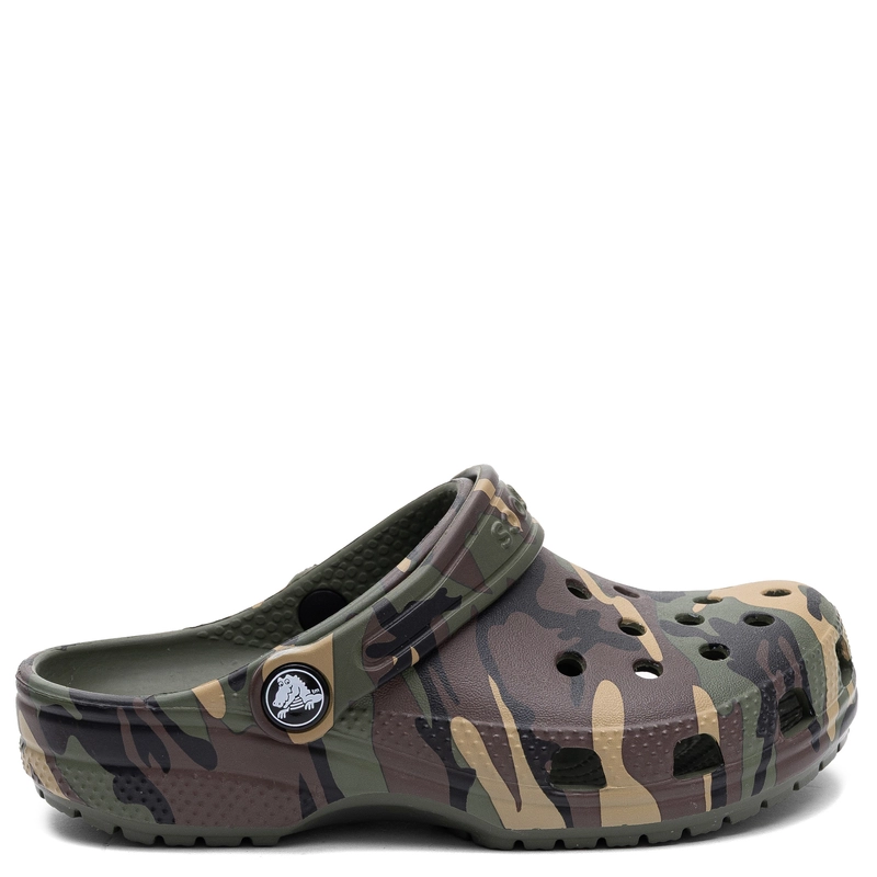 Crocs Classic Camo Clog Kids' Clogs Lightweight Camouflage Green 211879-3TC