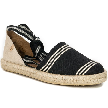 Verbenas 07 0128 0527 Erea Banda Marinera Serraje Crudo+Negro Espadrilles