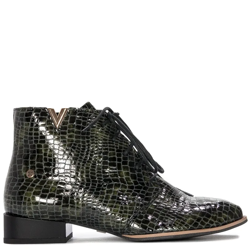 Maciejka 5743C-09/00-7 Women's Green Leather Boots