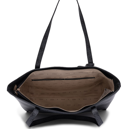 Guess Abey Klasyczna Torba Damska Duża A4 Z Saszetką Czarna HWLG9648240-BLACK