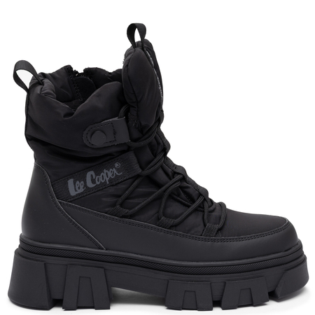 Lee Cooper Women's Winter Insulated Platform Ankle Boots Black LCJ-26-01-4628LA  HTML
