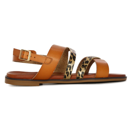 Sergio Leone Women's flip-flops caramel