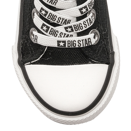 Big Star Black children's slip-on black sneakers