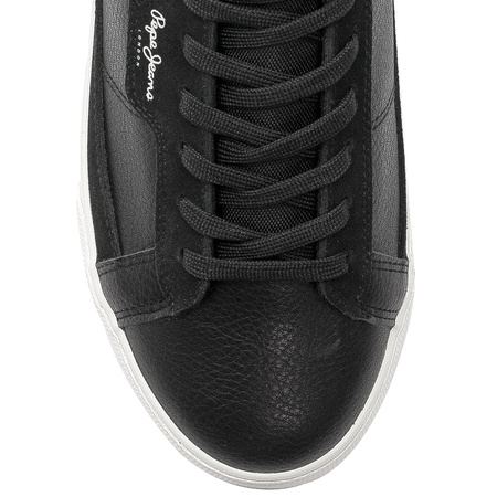 Pepe Jeans Sneakersy buty męskie Black Barry Smart czarne