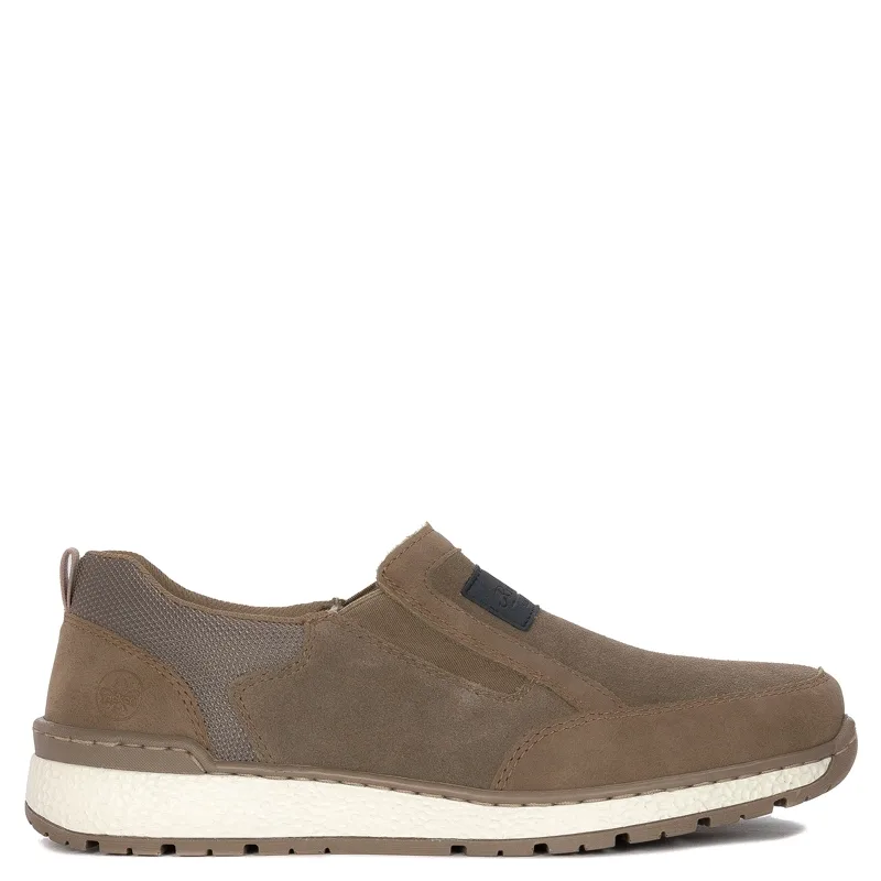 Rieker Men's beige slip-on low shoes
