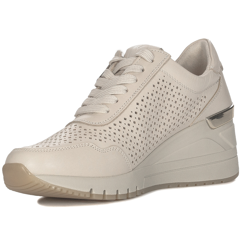 Marco Tozzi Sneakersy półbuty damskie Cream
